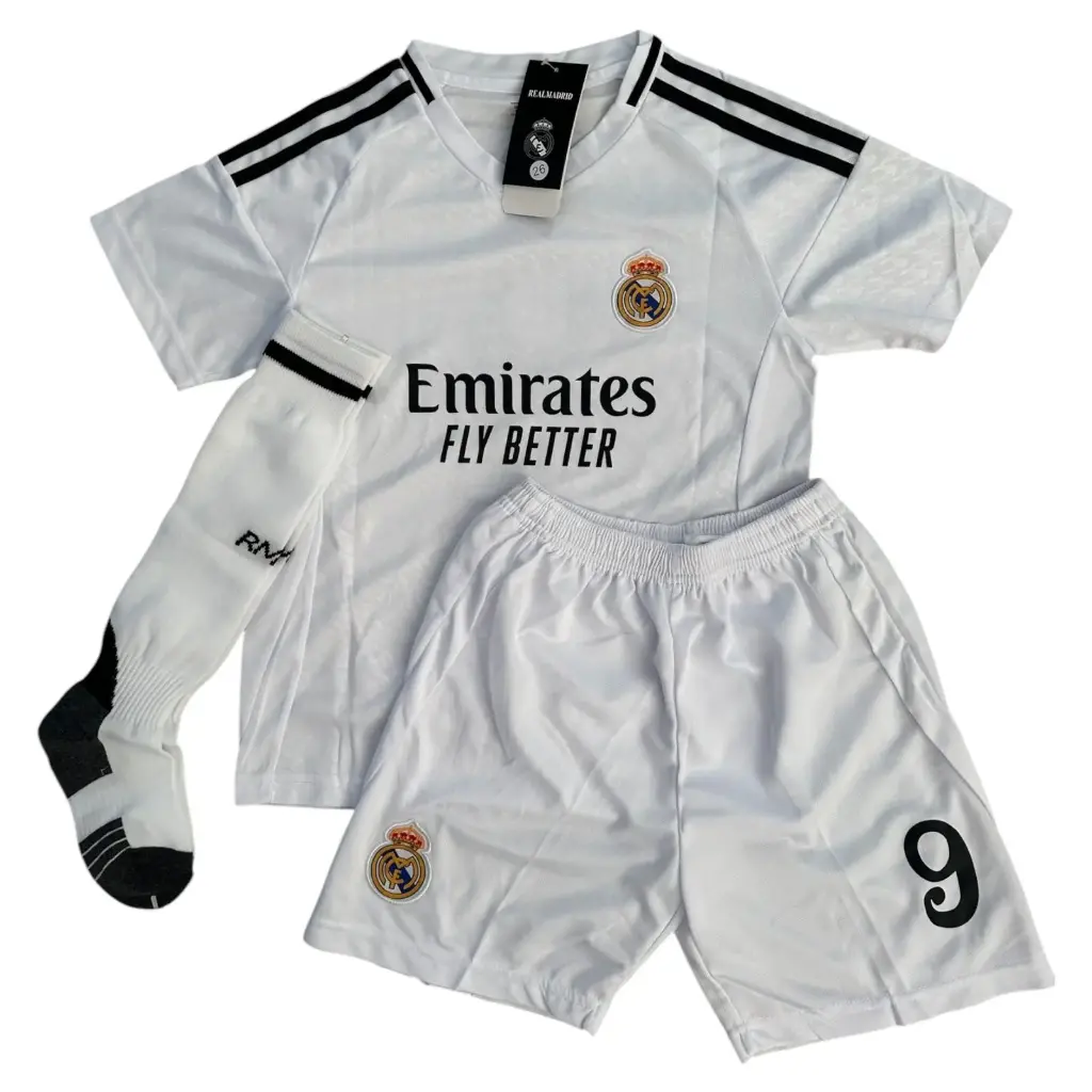 MAILLOT SHORT CHAUSSETTE FOOT MBAPPE EMIRATES  ENFANT DU 4 AU 14 ANSMIRATES  ENFANT DU 4 AU 14 ANS