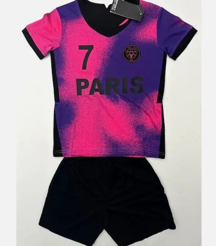 MAILLOT SHORT FOOT Paris ENFANT MBAPPE DU 4 AU 14 ANS