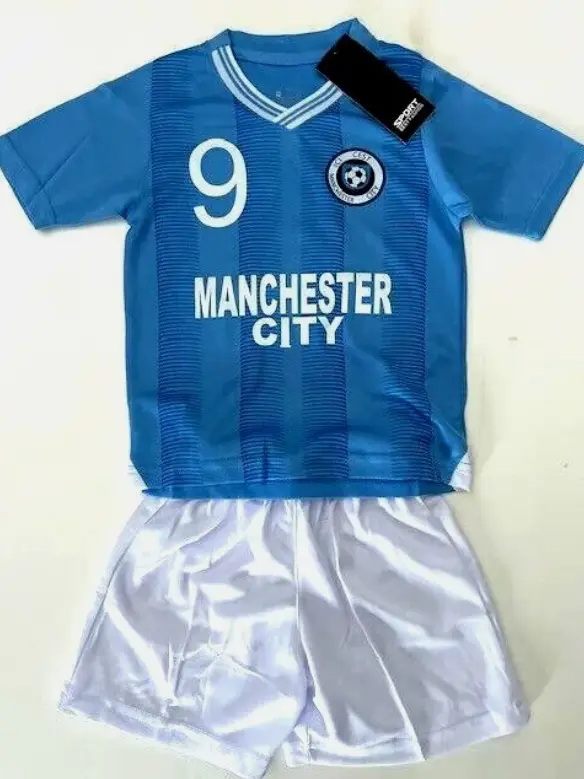MAILLOT SHORT FOOT MANCHESTER CITY ENFANT HAALAND DU 4 AU 14 ANS