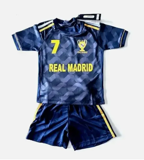 MAILLOT SHORT FOOT real Madrid ENFANT Vini jr DU 4 AU 14 ANS