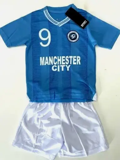 MAILLOT SHORT FOOT MANCHESTER CITY ENFANT HAALAND DU 4 AU 14 ANS