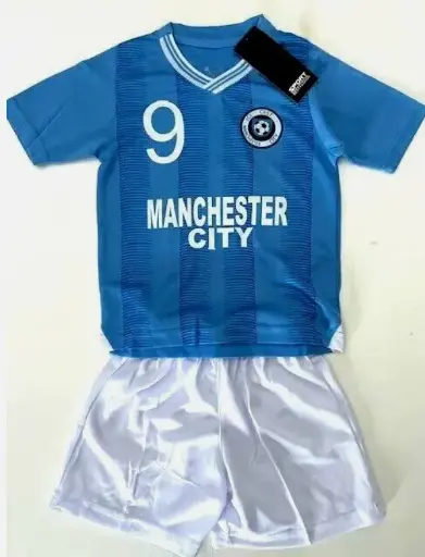 MAILLOT SHORT FOOT MANCHESTER CITY ENFANT HAALAND DU 4 AU 14 ANS