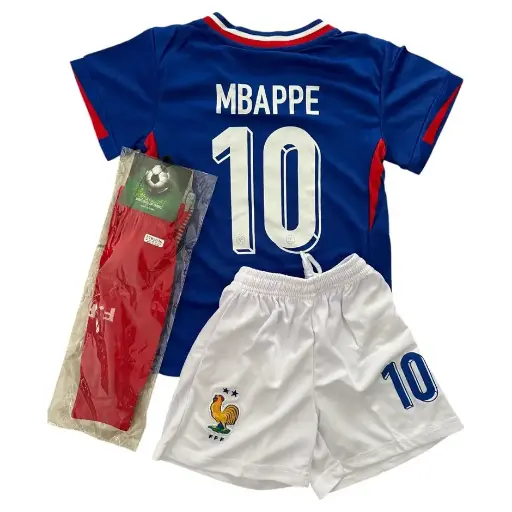 MAILLOT FOOT FRANCE ENFANT MBAPPE DU 4 AU 14 ANS