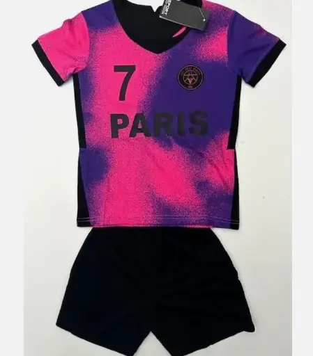 MAILLOT SHORT FOOT Paris ENFANT MBAPPE DU 4 AU 14 ANS